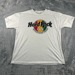 Hard Rock Cafe Antigua West Indies T Shirt Vtg 90s